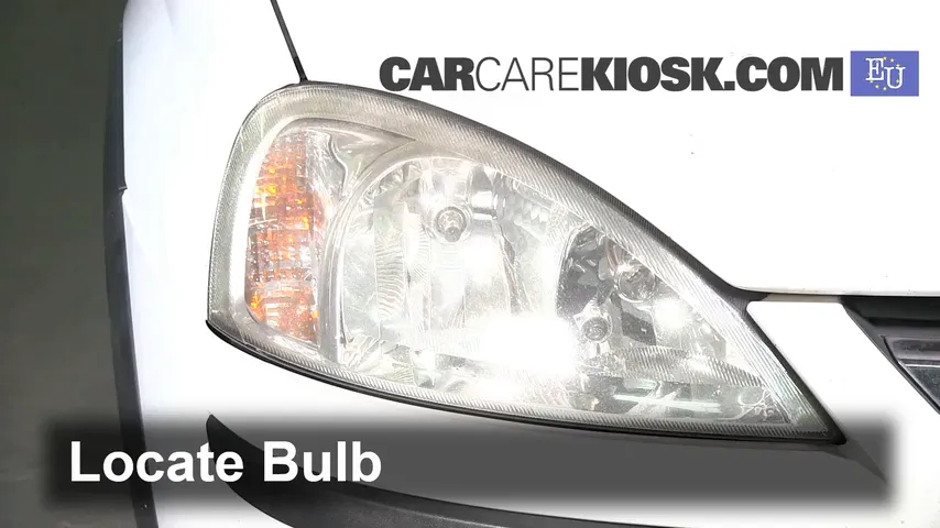 2006 Opel Corsa C Van 1.3L 4 Cyl. Turbo Diesel Éclairage Feux de route (remplacer l'ampoule)